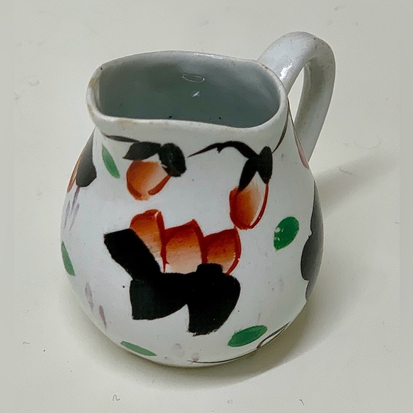 19th Century Vtg Gaudy Welsh Cyclamen Pattern Hand Painted Miniature Jug RARE - Picture 15 of 16